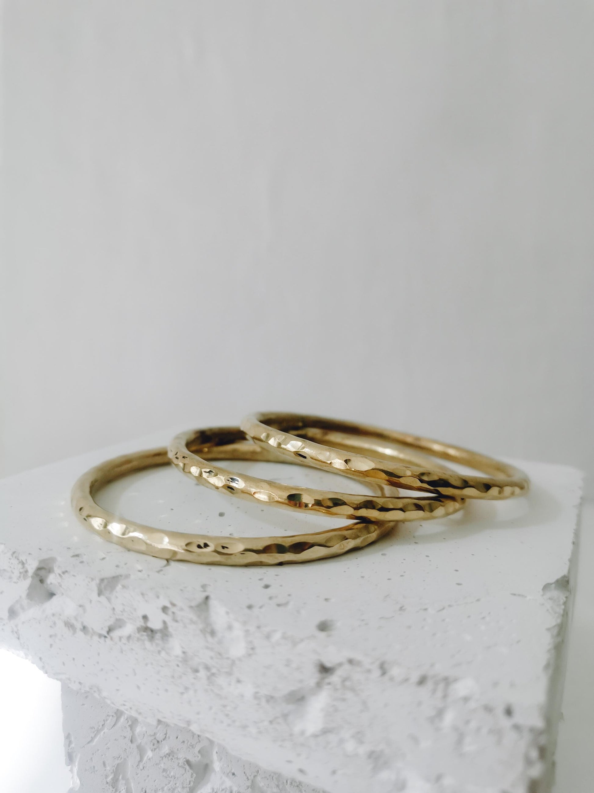 Solid brass bangle, hammered statement bangle, wide bangle, tribal gold bangle, minimalist simple bangle