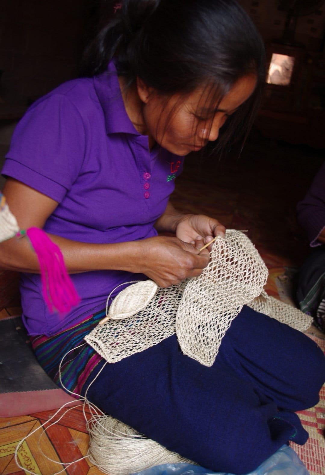 Große Tasche aus Laos, Tote Bag, nachhaltiger Shopper , 100% Handarbeit, Fair Trade